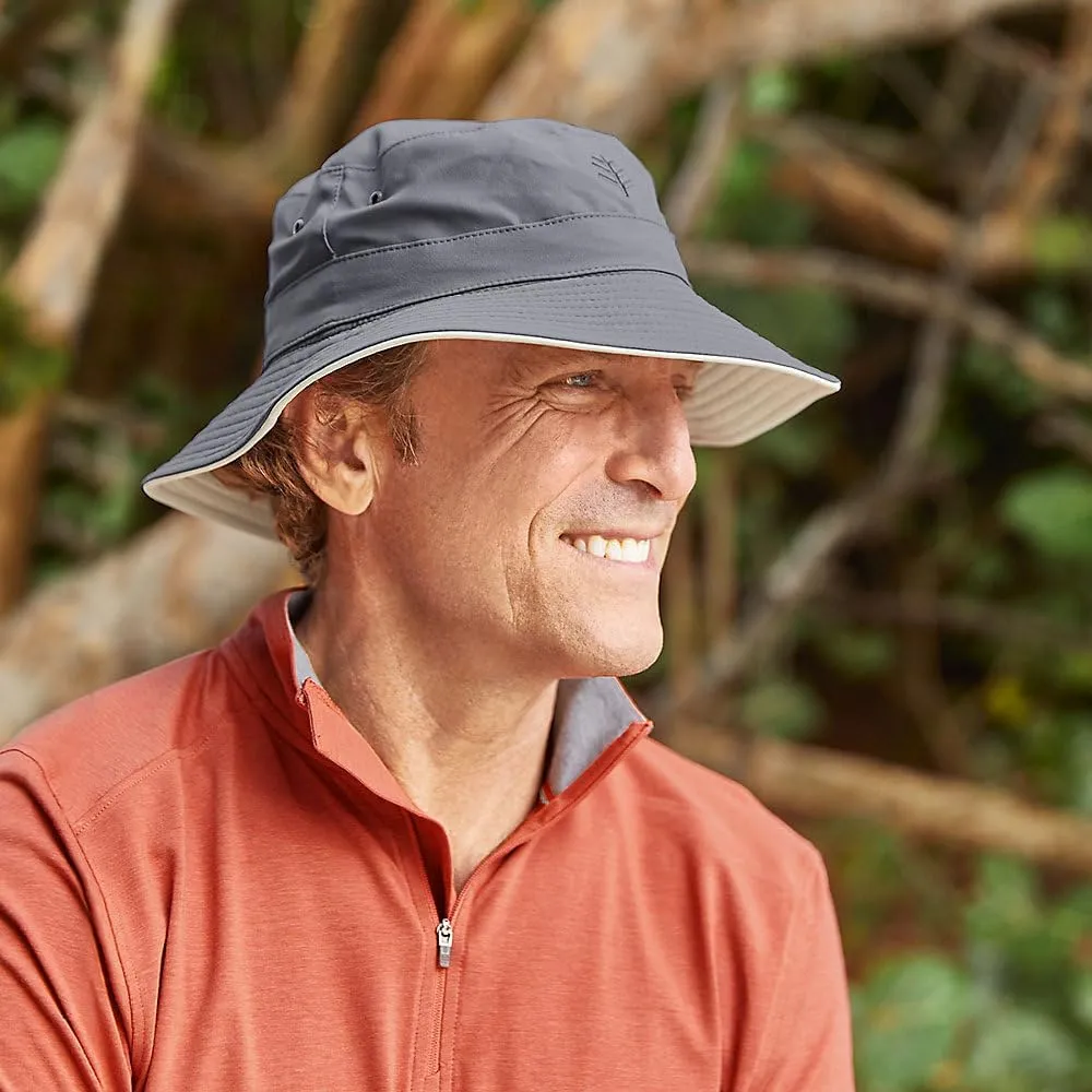 Coolibar UPF 50  Men's Nate Chlorine Resistant Bucket Hat - Sun Protective