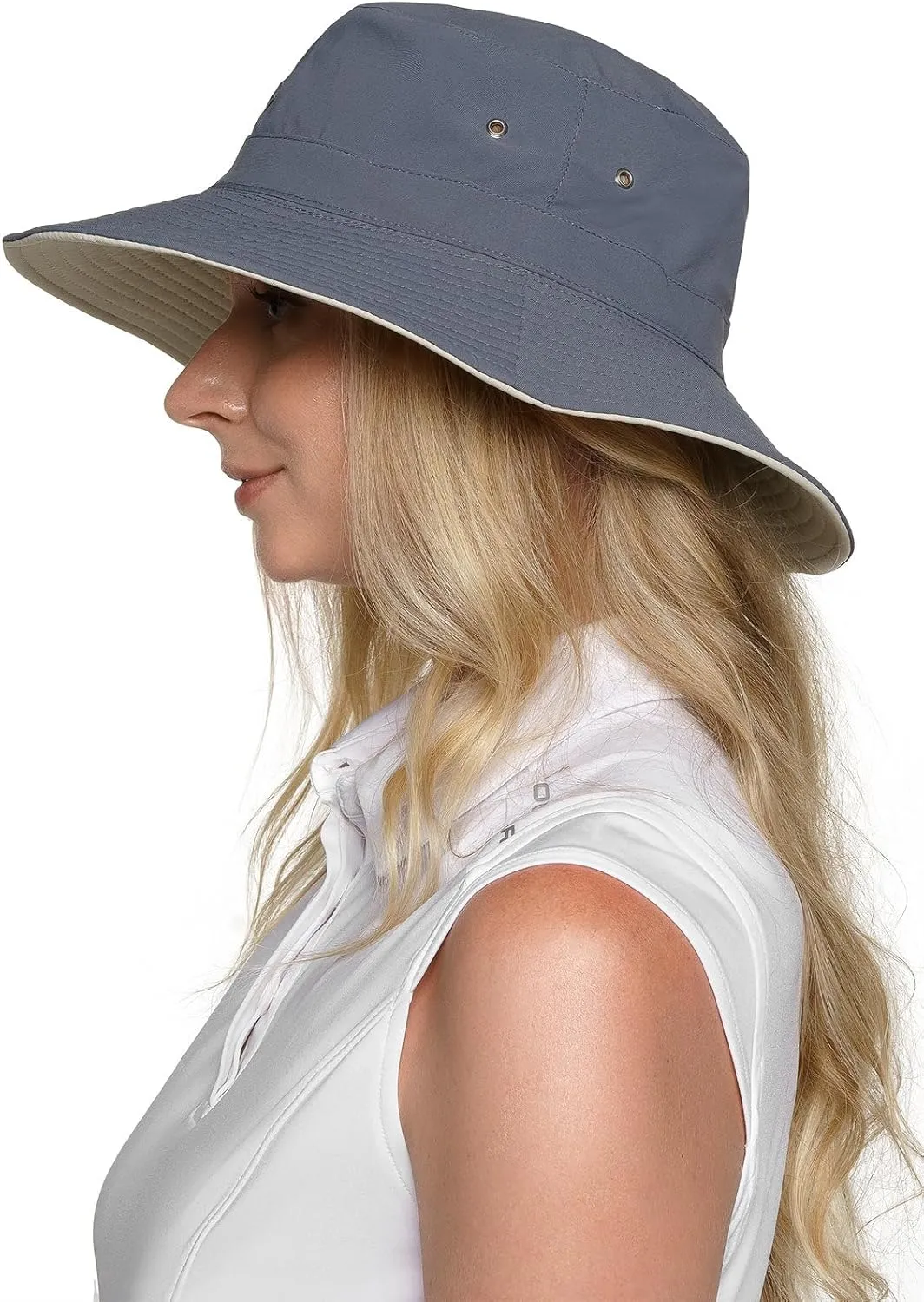Coolibar UPF 50  Men's Nate Chlorine Resistant Bucket Hat - Sun Protective