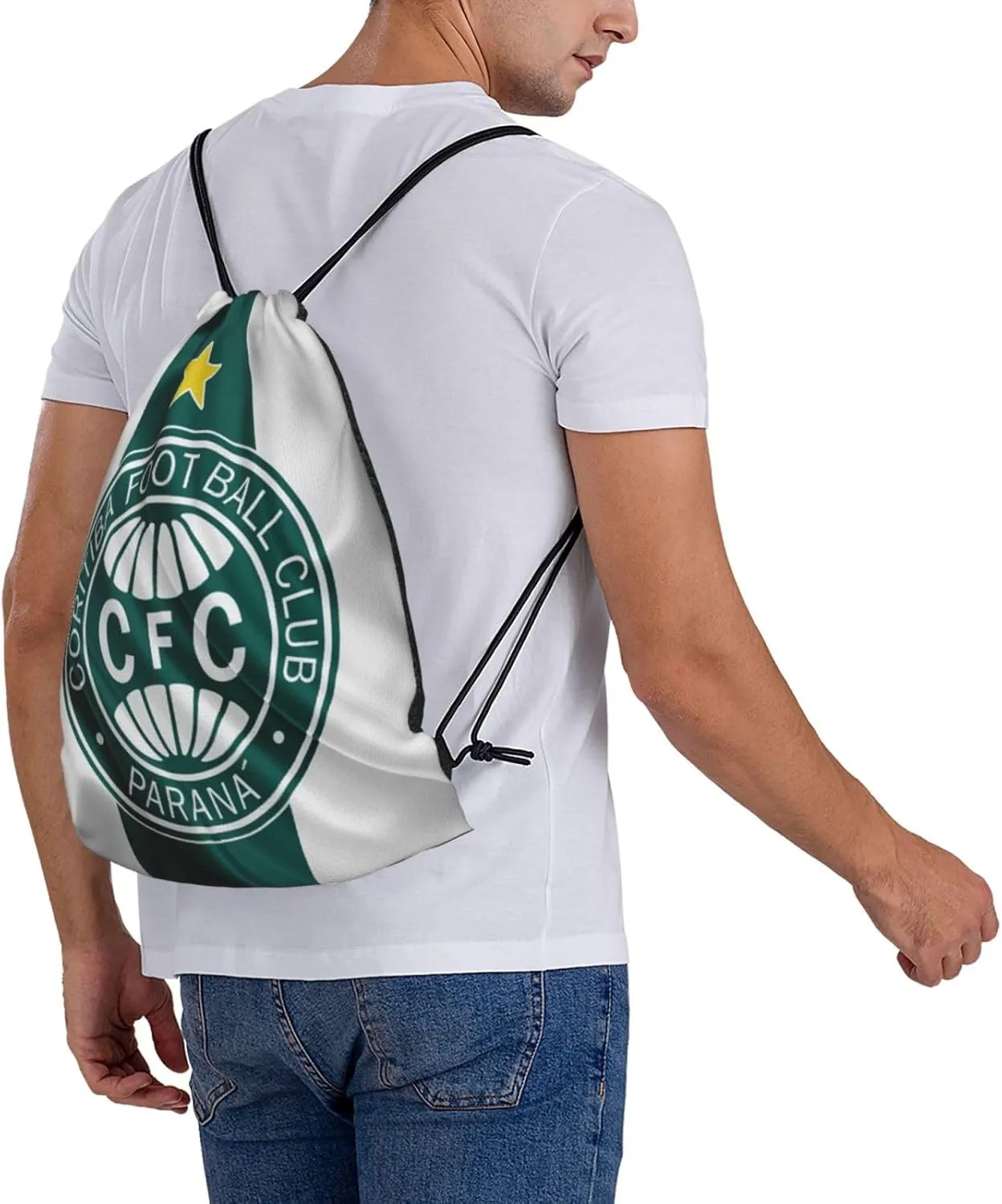 Coritiba Foot Ball Club Unisex Adult Shoulders Bag Backpack Drawstring Bag for Shopping Swim Camp