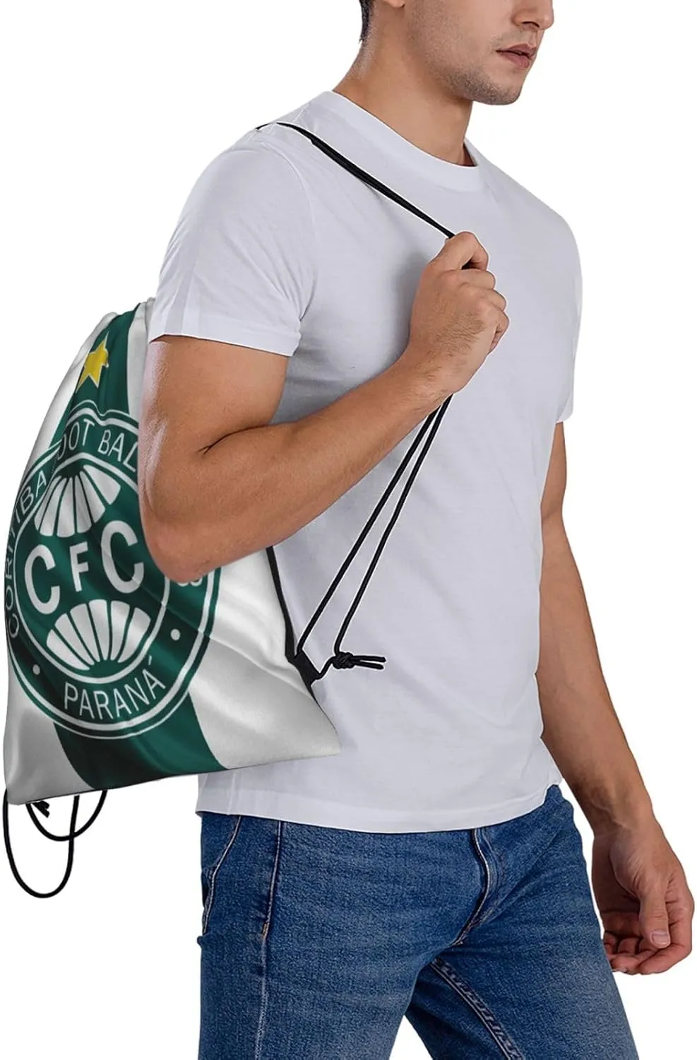 Coritiba Foot Ball Club Unisex Adult Shoulders Bag Backpack Drawstring Bag for Shopping Swim Camp