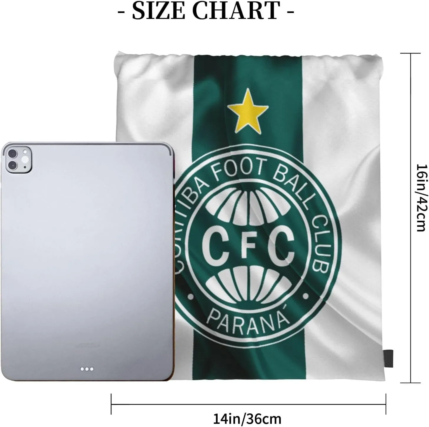Coritiba Foot Ball Club Unisex Adult Shoulders Bag Backpack Drawstring Bag for Shopping Swim Camp