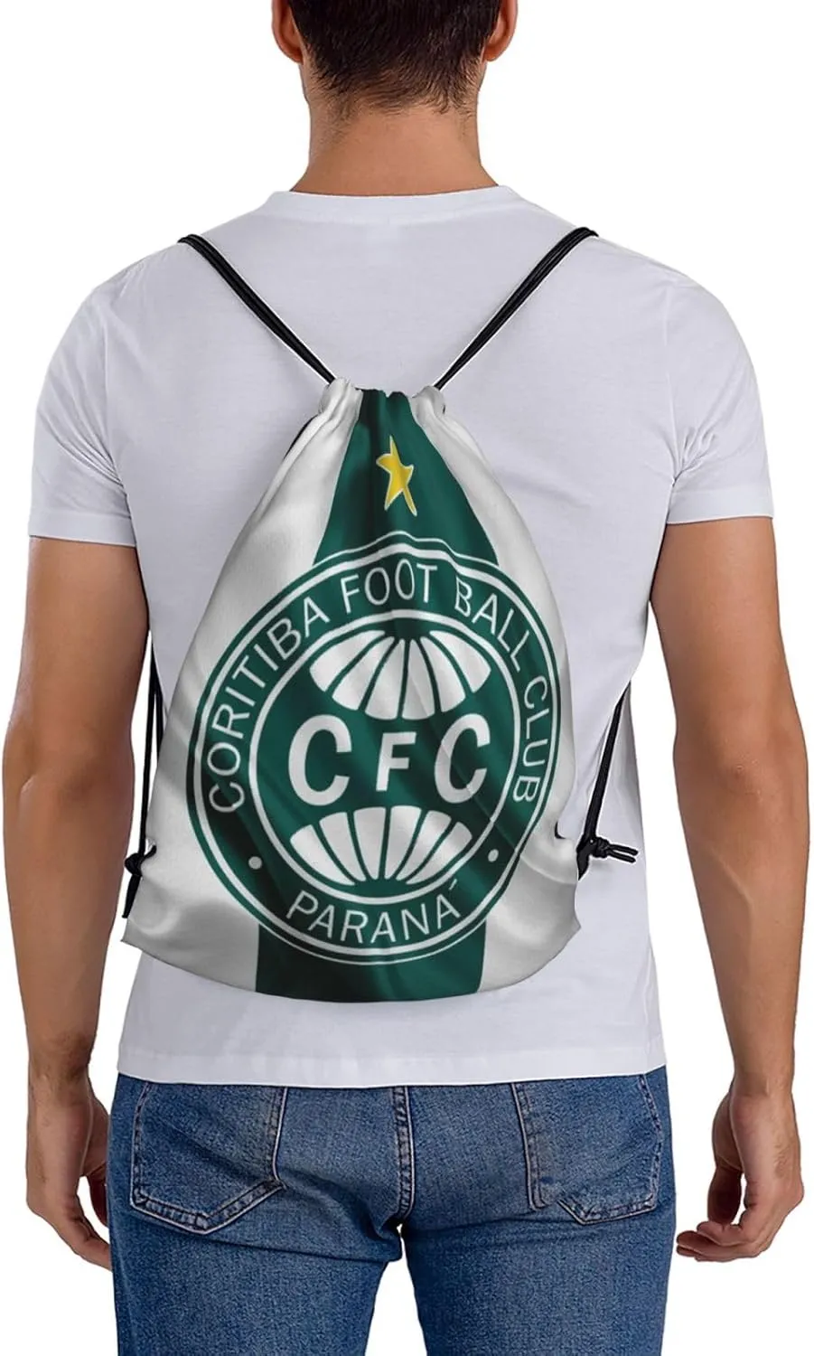 Coritiba Foot Ball Club Unisex Adult Shoulders Bag Backpack Drawstring Bag for Shopping Swim Camp