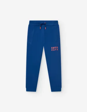 Cotton Joggers for Boys 'Chill Days', Blue