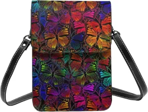 Cows and Sunflowers Cell Phone Purse Small Crossbody Bags For Women Men Wallet Purses With Adjustable Strap