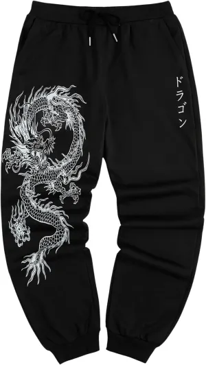COZYEASE Men's Plaid Letter Print Sweatpants Drawstring Waist Tie Front Jogger Pants with Pocket