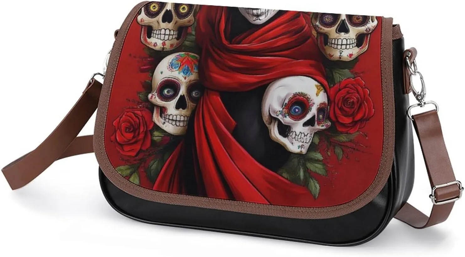 Crossbody Bag with Adjustable Strap for Women, Small Pu Leather Shoulder Handbags for Office