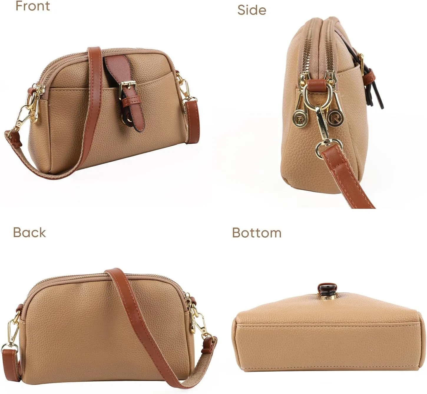 Crossbody Bags for Women, Vegan Leather Shoulder Handbags 2024，Purses for Women with Adjustable Wide Strap