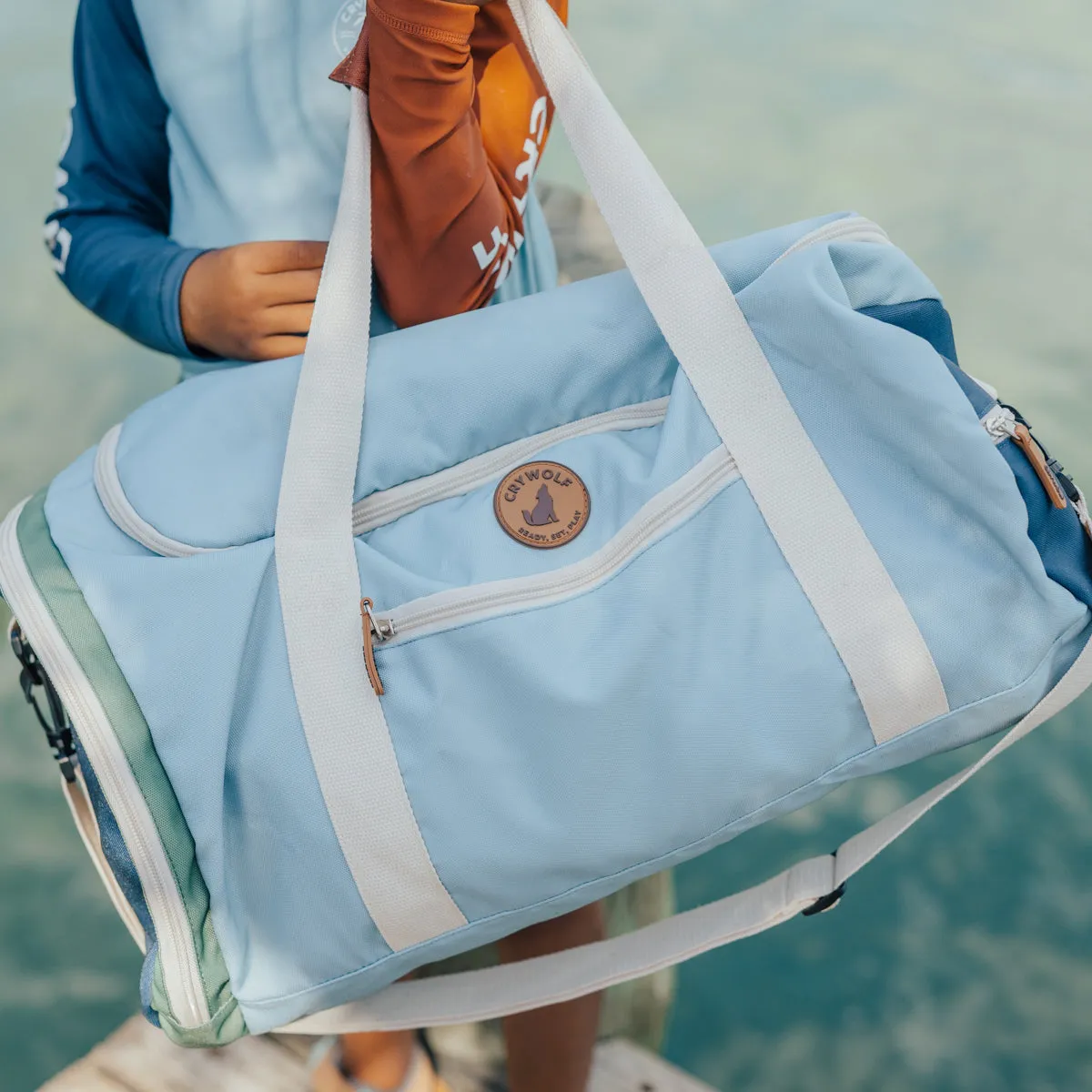 Crywolf Packable Duffle Bag - Ocean Colour Block