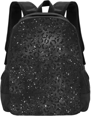Cute Black Cheetah Leopard Skin Print Pattern Lightweight Packable Backpack Travel Casual Large Capacity Daypack Foldable Backpack For Men Women