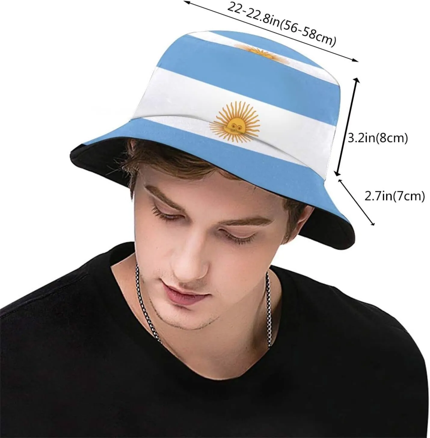 Cute Funny Flag Bucket Hat Packable Fashion Sun Cap Outdoor Flag Fisherman Hat for Women Men Boys Girls