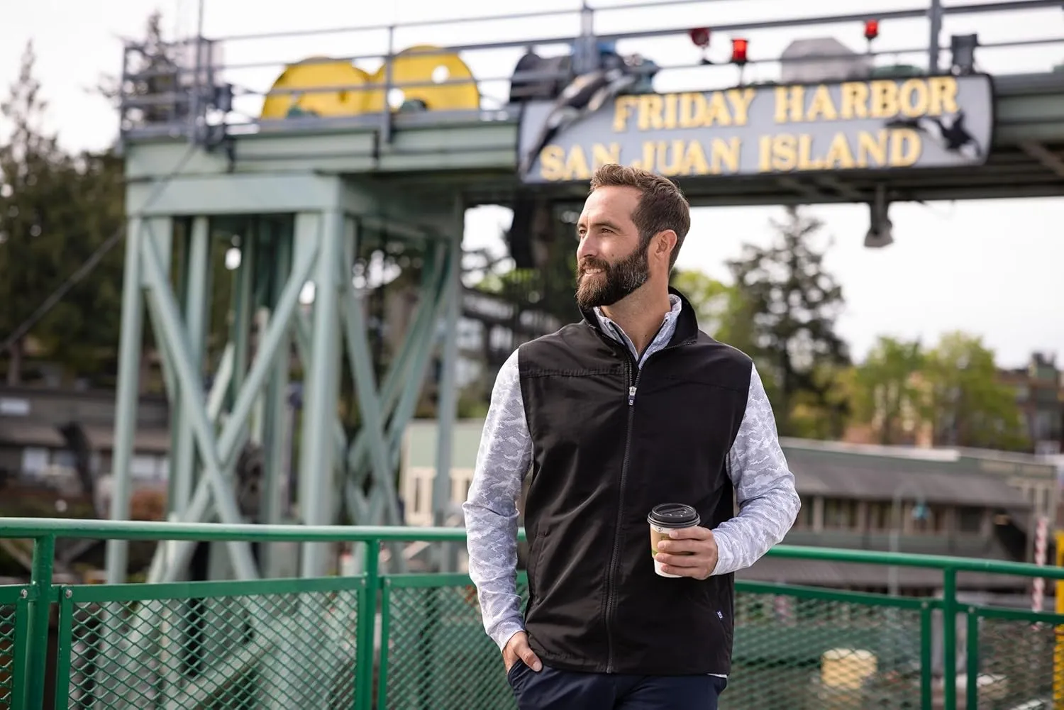 Cutter & Buck Charter Eco Full-Zip Mens Big & Tall Vest