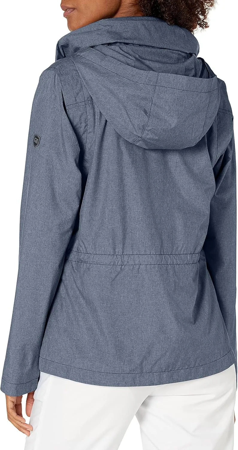 Cutter & Buck Women's Blue Carolina Panthers Packable Full-Zip Weathertec Jacket
