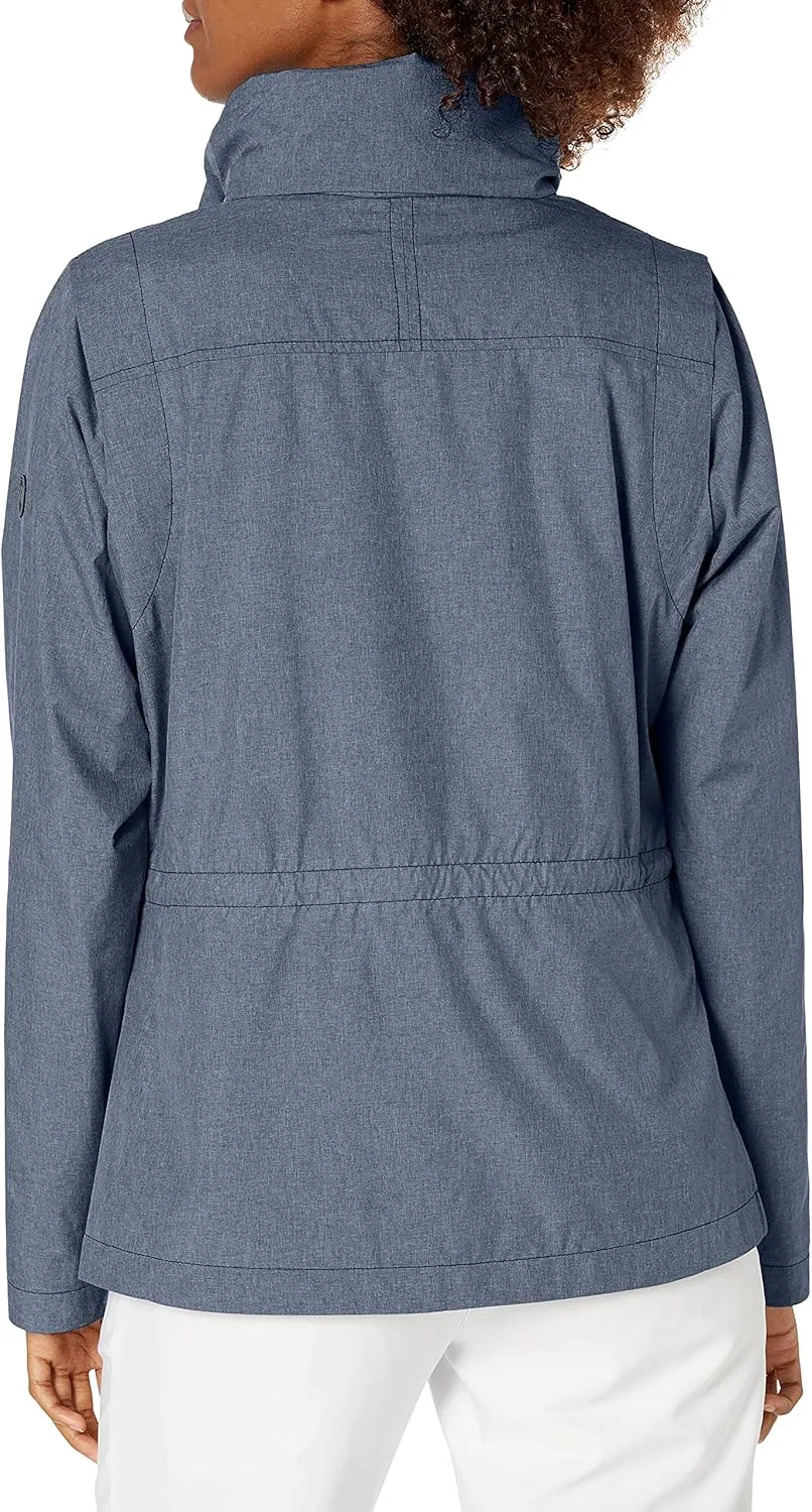 Cutter & Buck Women's Blue Carolina Panthers Packable Full-Zip Weathertec Jacket