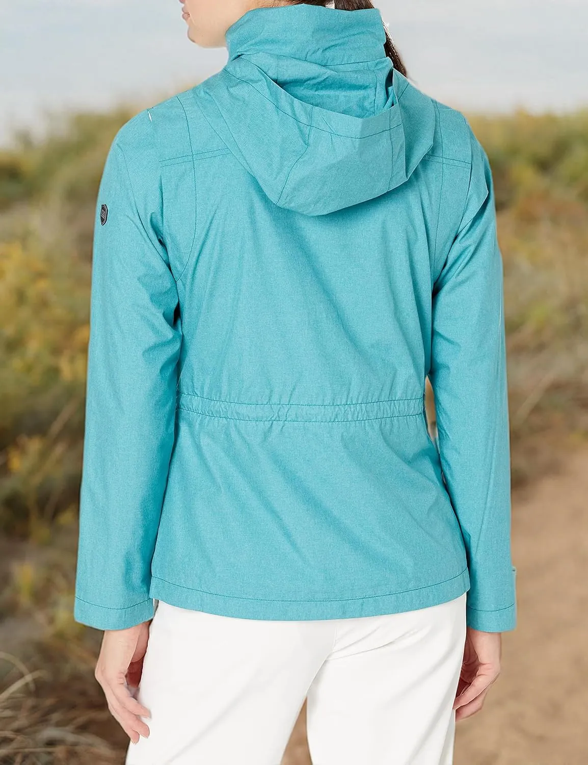 Cutter & Buck Women's Blue Carolina Panthers Packable Full-Zip Weathertec Jacket