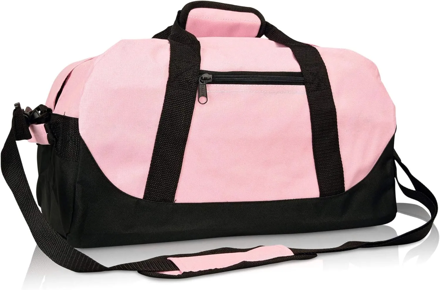 DALIX 18" Two Tone Duffle Bag Medium Black Red Blue Gold Pink Purple Gray