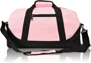 DALIX 18" Two Tone Duffle Bag Medium Black Red Blue Gold Pink Purple Gray
