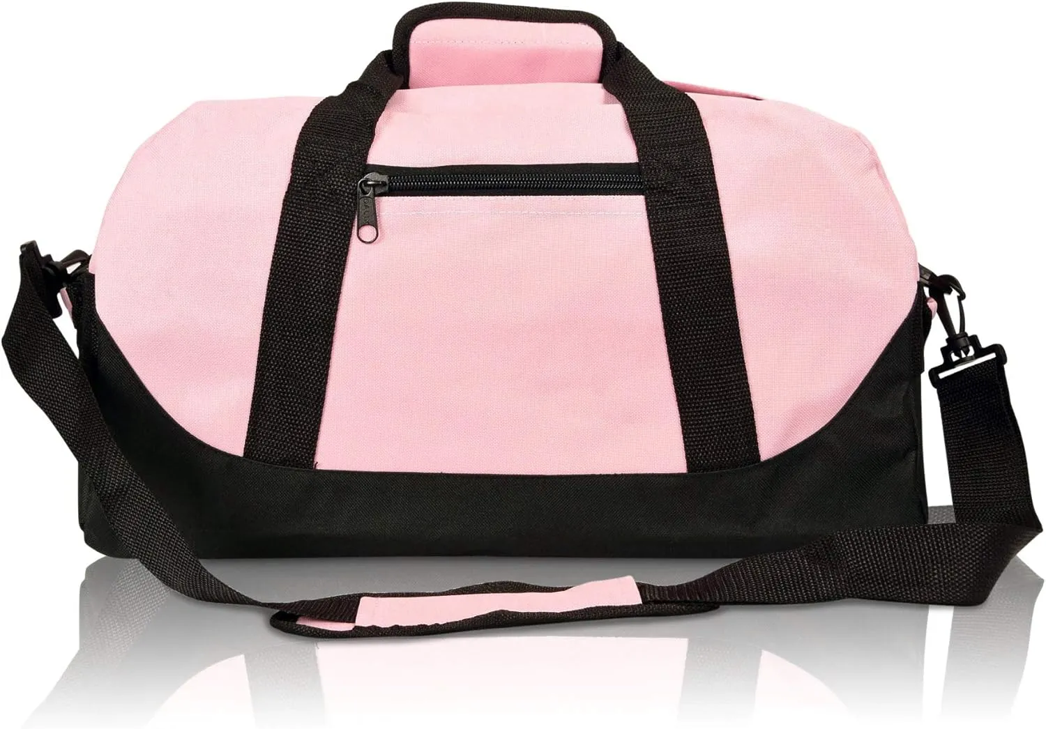 DALIX 18" Two Tone Duffle Bag Medium Black Red Blue Gold Pink Purple Gray