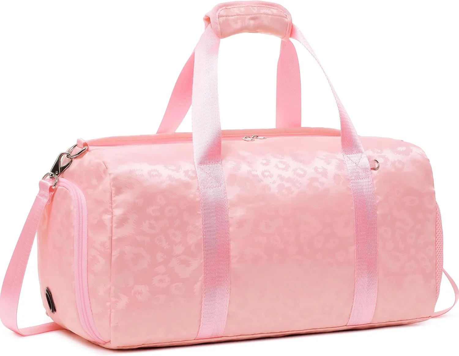 Dance Bag for Girls Duffle Bags Girls Overnight Bag Sleepover Gym Gymnastics Bags with Shoe Compartment and Wet Pocket,Leopard Shape