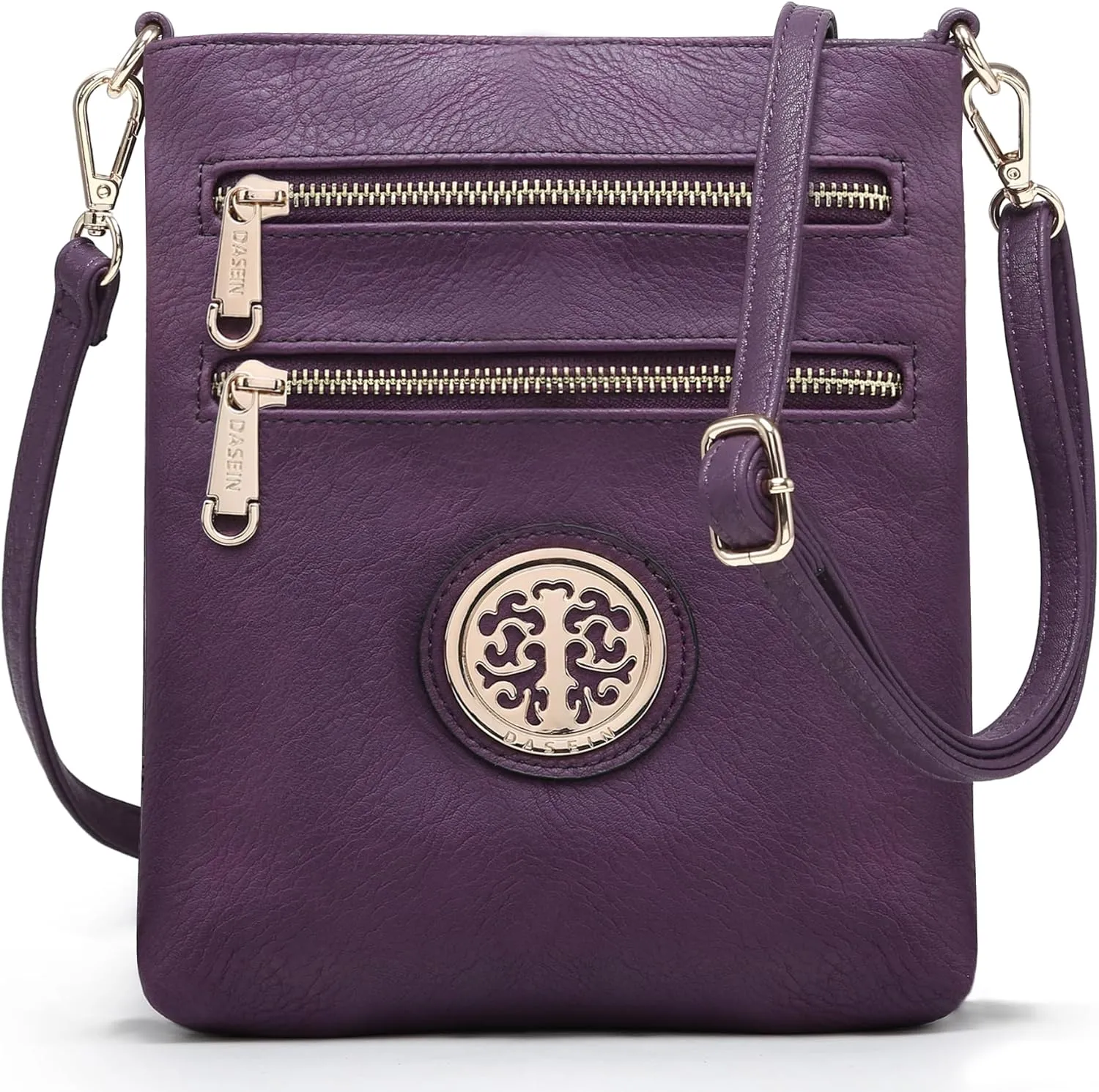 Dasein Women Small Crossbody Bag Lightweight Shoulder Purses Multi Zipper Pockets Phone Purse Handbag