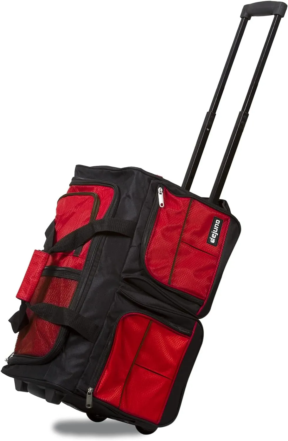 Dejuno 20-Inch Carry-on Rolling Duffle Bag, Red, One Size