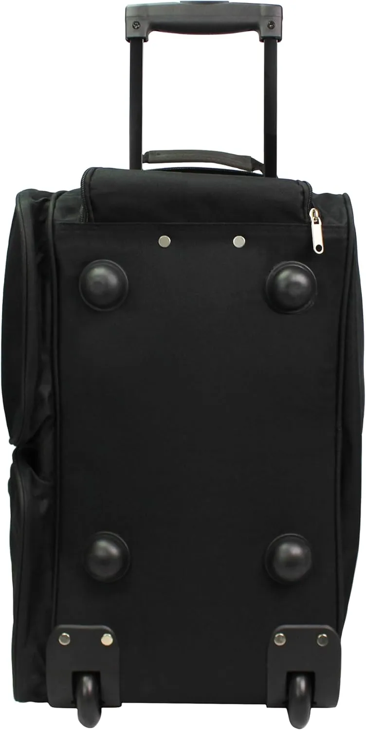 Dejuno 28-Inch Rolling Duffle Bag, Charcoal, Large