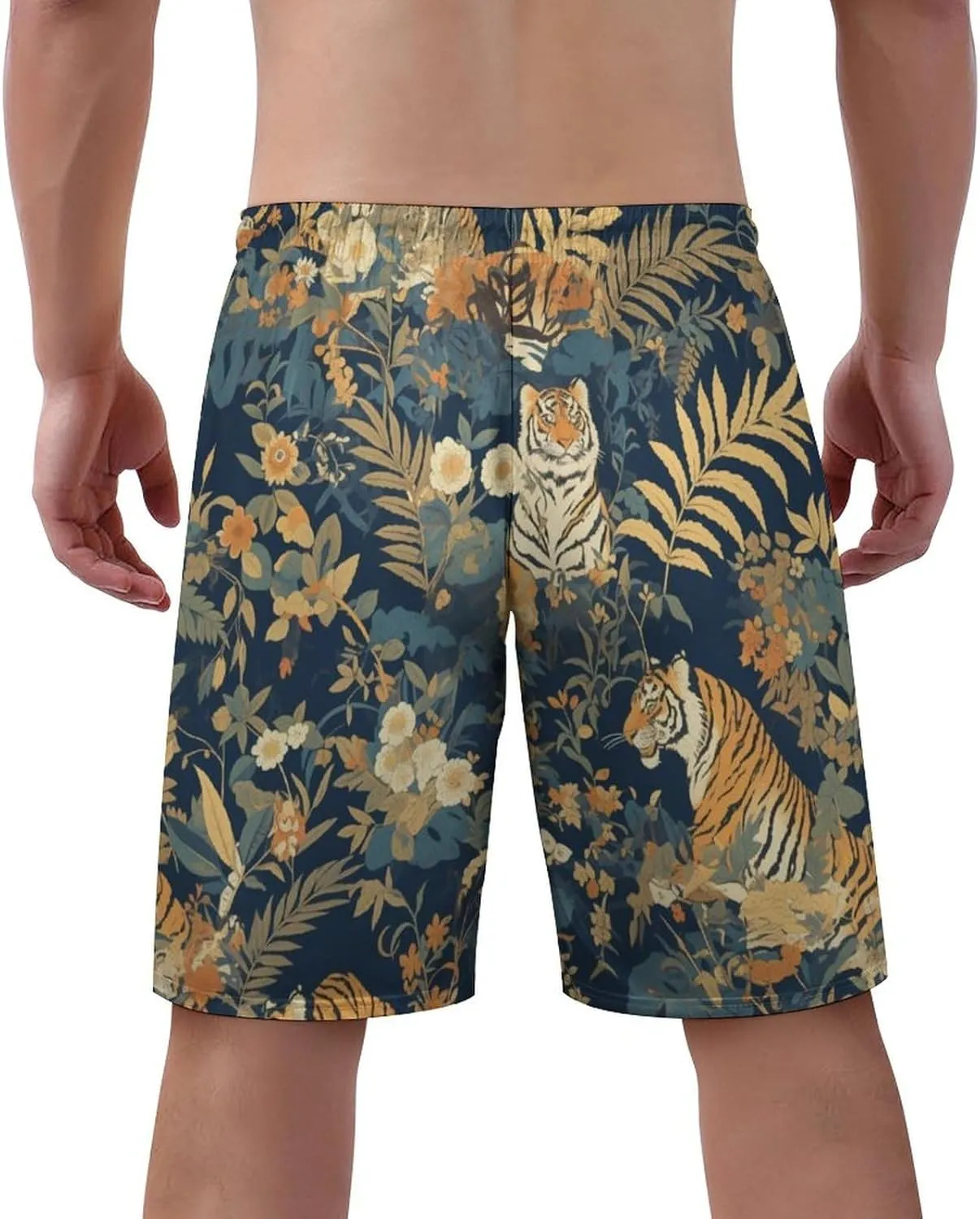 Delerain Men's Swim Trunks Quick Dry Swim Shorts with Mesh Lining Mens Bathing Suit