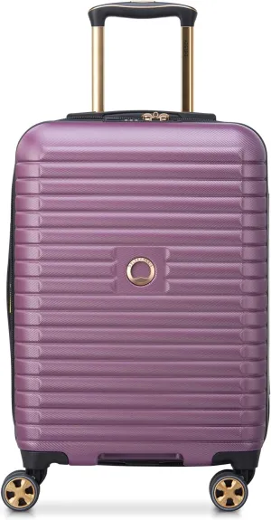 DELSEY PARIS Cruise 3.0 Hardside Expandable Luggage with Spinner Wheels, Plum, Carry on 21 Inch