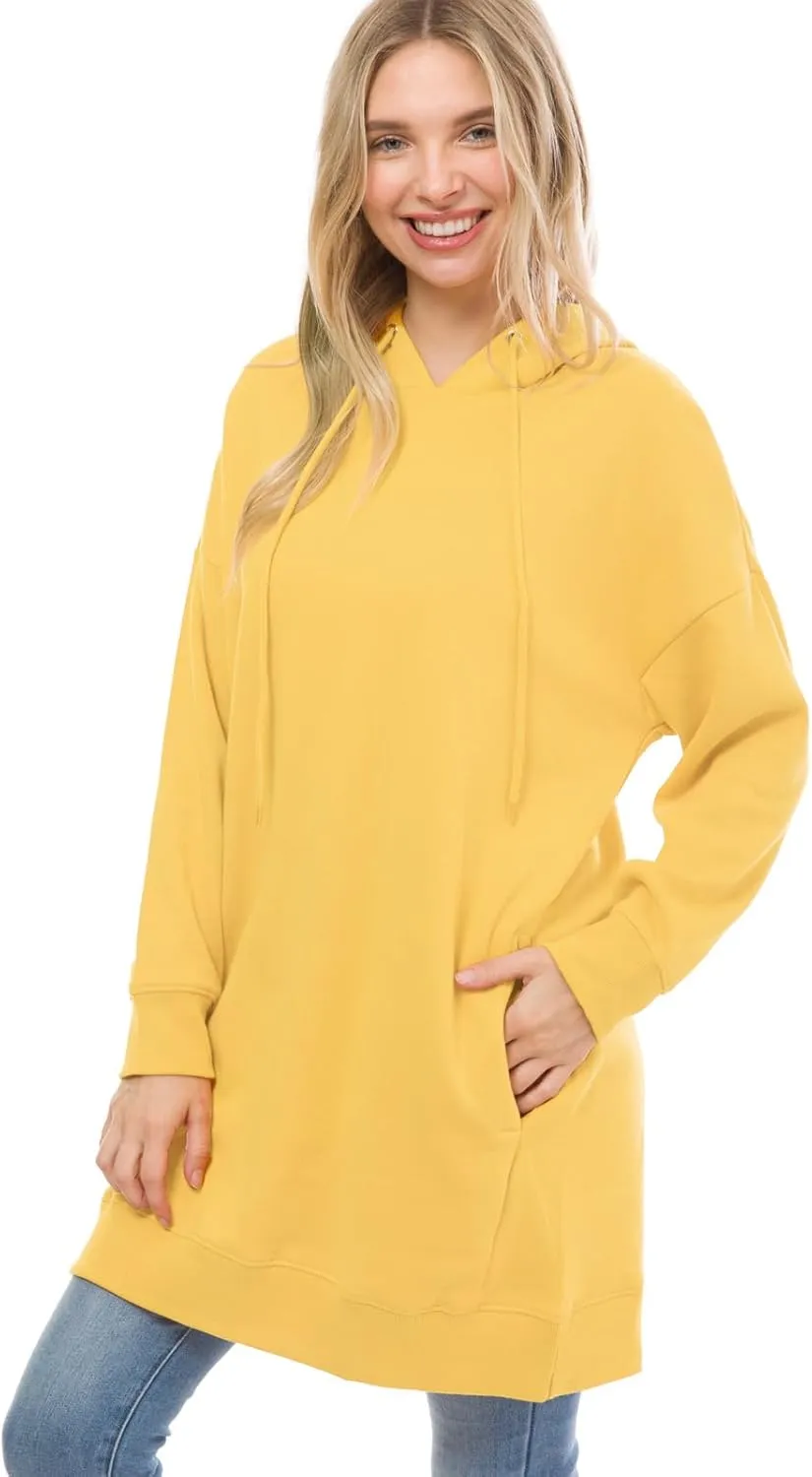 Design by Olivia Women's Casual Oversized Fleece Hoodie Sweatshirts Loose Pullover Tunic Fall Outfits S~3X