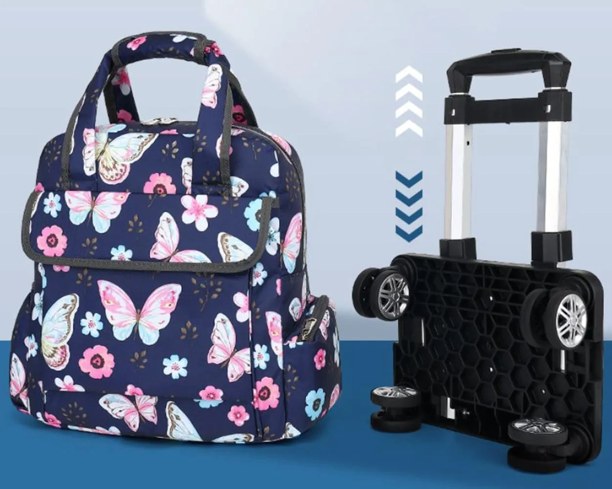 Detachable and Portable Travel Bag, Shopping Basket with Wheels（DX4）