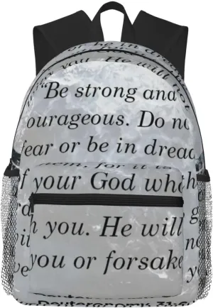 Deuteronomy 31 ：6 Lightweight Packable Backpack Travel Casual Hiking Daypack Foldable Backpack For Men Women
