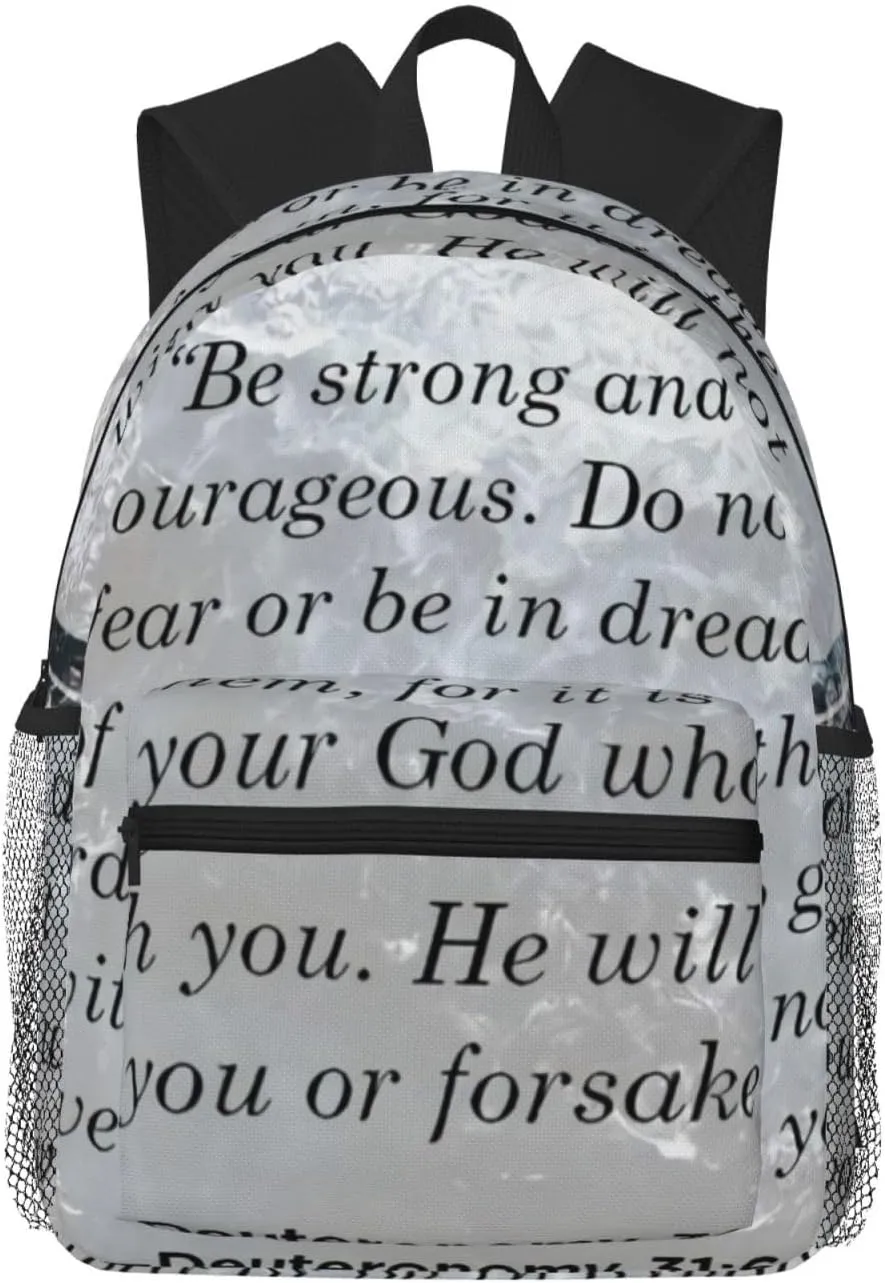 Deuteronomy 31 ：6 Lightweight Packable Backpack Travel Casual Hiking Daypack Foldable Backpack For Men Women