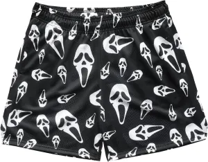 DIOTSR Mens Graphic Print Shorts Cool Mesh Basketball Shorts Casual Flat Front Shorts Summer Drawstring