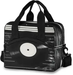 Disk Lunch Box for Men Women Adults Insulated Lunch Bag Cooler Bag with Adjustable Shoulder Strap for Work Picnic Travel