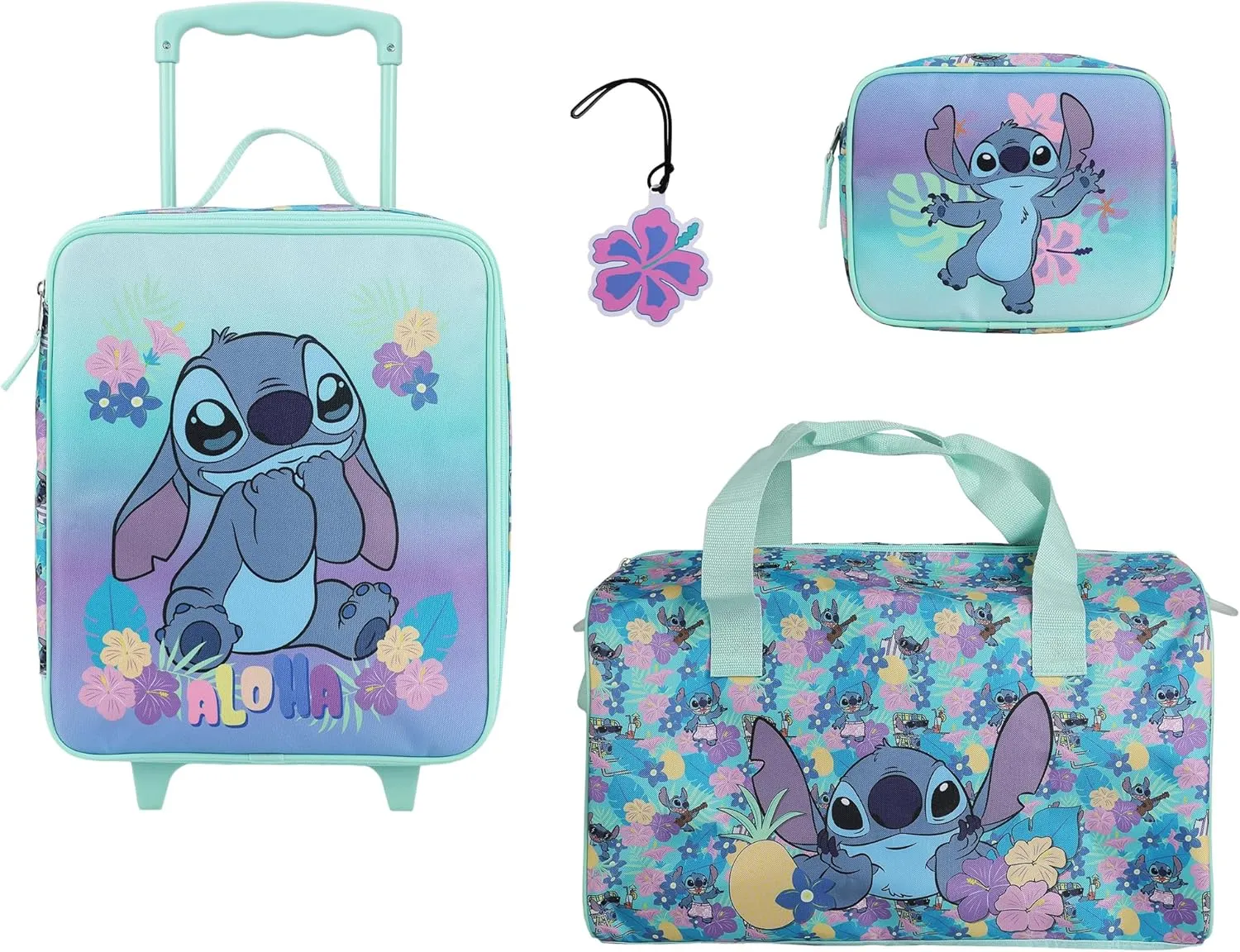Disney's Stitch Kids' 14" 4-Piece Travel Value Set
