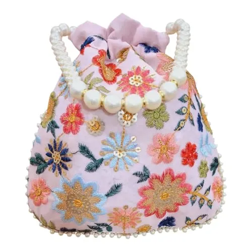 DMS RETAIL Potli Bags For Wedding Return Gifts For Women In Bulk, Ladies Return Gifts For Pooja Birthday Kitty Party Shagun Mehndi Sangeet Pack of (Pack of 9)