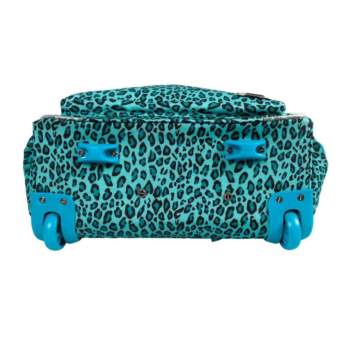 Donna Rolling Duffle Bag in Mint Leopard