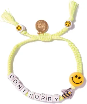 Don't Worry Bee Happy Bracelet (Neon Yellow)