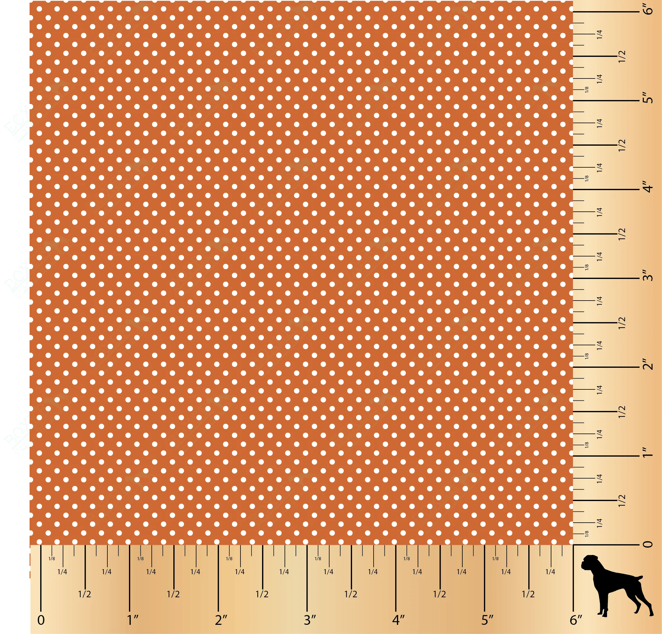 Dots 1/16" - Burnt Orange