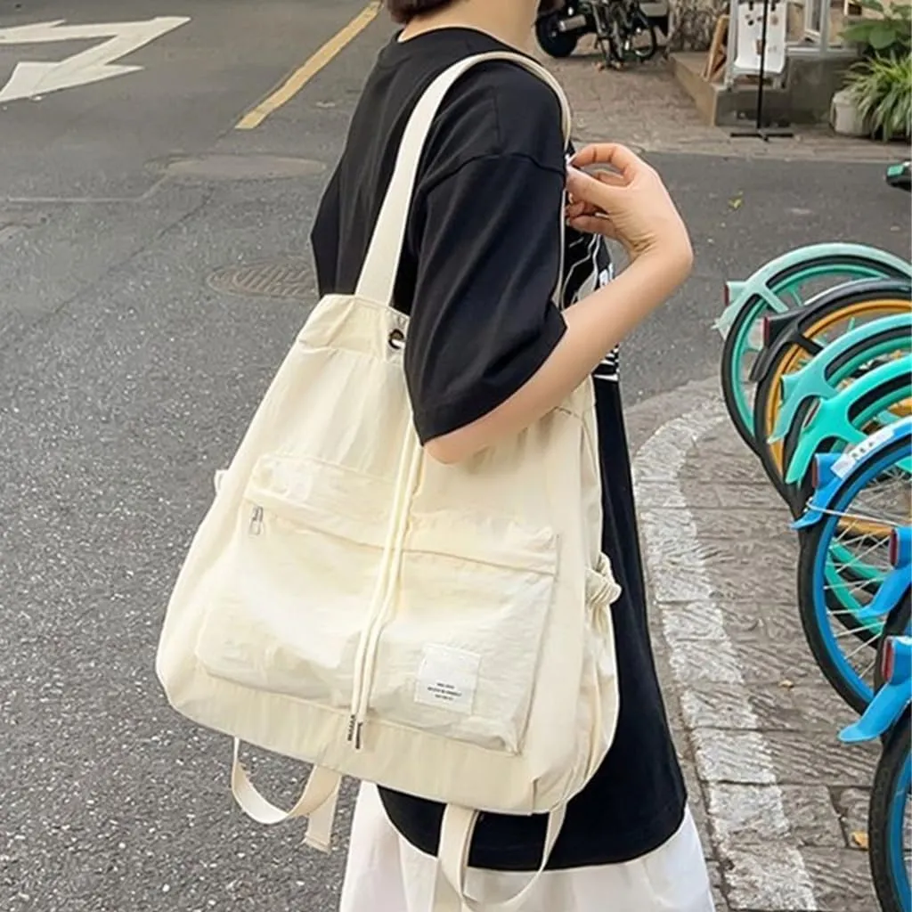 Drawstring Backpack Leisure Handbag Large Capacity Backpack Casual Daypacks Student School Bag Travel Bag for Teens