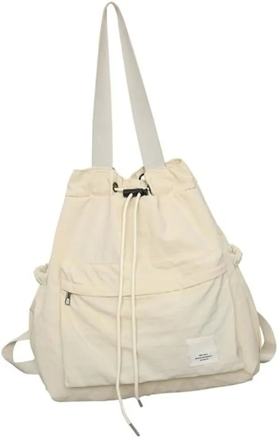 Drawstring Backpack Leisure Handbag Large Capacity Backpack Casual Daypacks Student School Bag Travel Bag for Teens