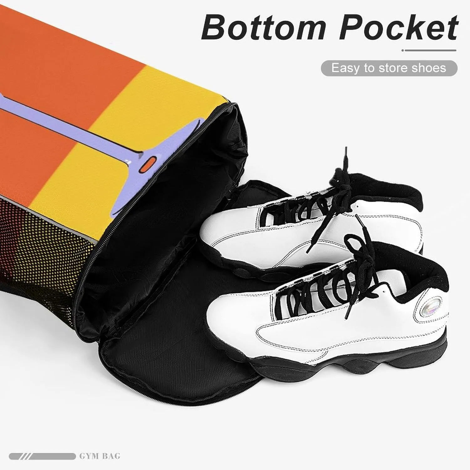 Drawstring Backpack Sports Gym Swim Bag with Shoes Compartment Cabana Cocktail Color Stuff Sack