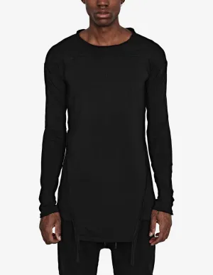 Drawstring-Panel Longsleeve
