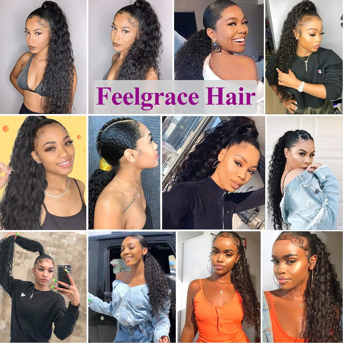 Drawstring Ponytail Human Hair Bun For Women 10A Brazilian Virgin Human Hair Afro Kinky Curly Clip In Ponytail Extension Human Hair Pieces 120g Natural Color (12 Inch, Kinky Curly)