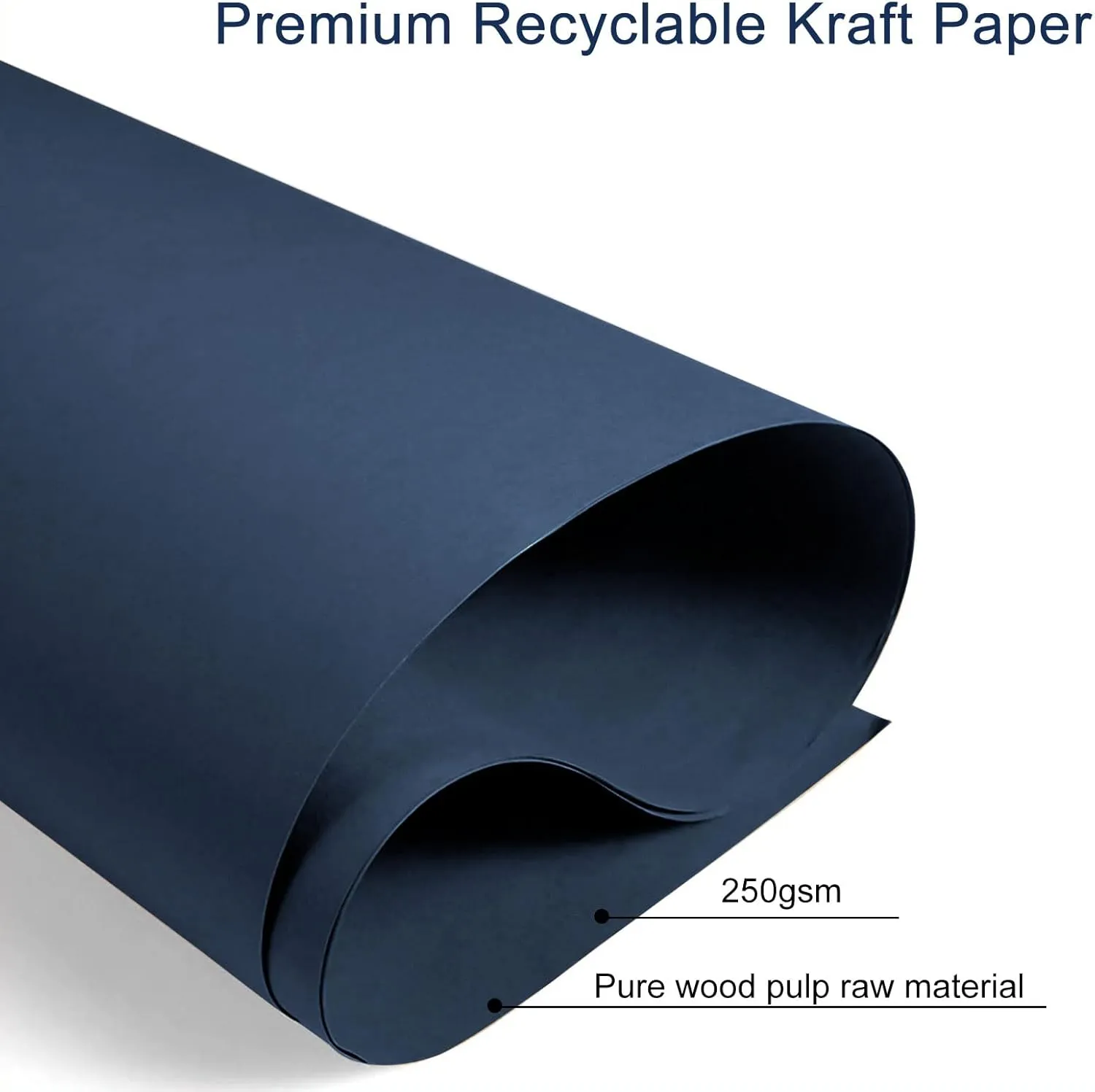 Driew Navy Blue Gift Bags, 12 Pack Extra Large Gift Bags with Ribbon Handles - Heavy Duty Paper, 13x5x10 Inches - Perfect for Shopping, Packing, Parties