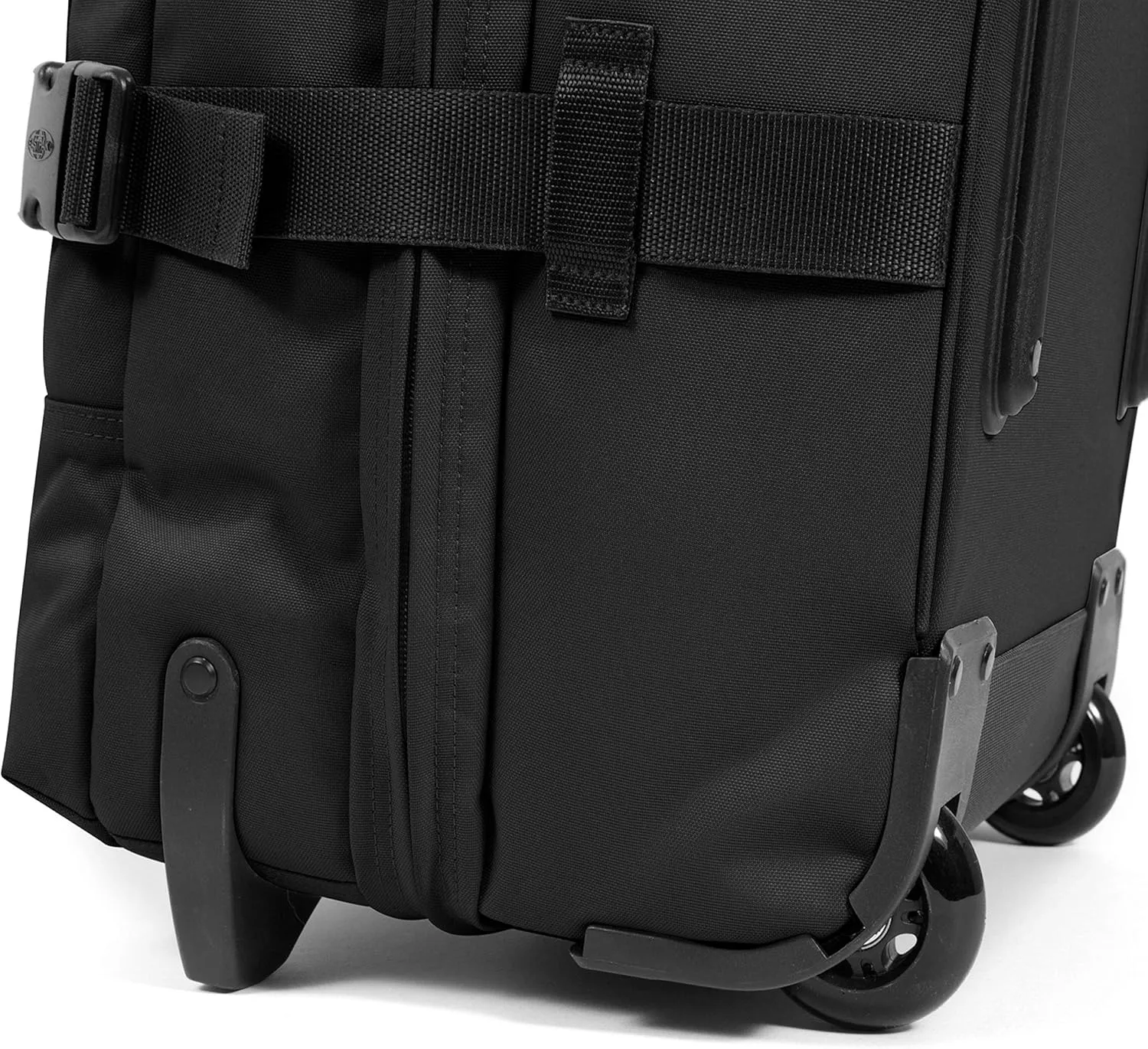 Eastpak Tranverz - Suitcase with Wheels - Rolling Luggage for Travel with TSA Lock, 2 Wheels, 2 Compartments, and Compression Straps - M, Black