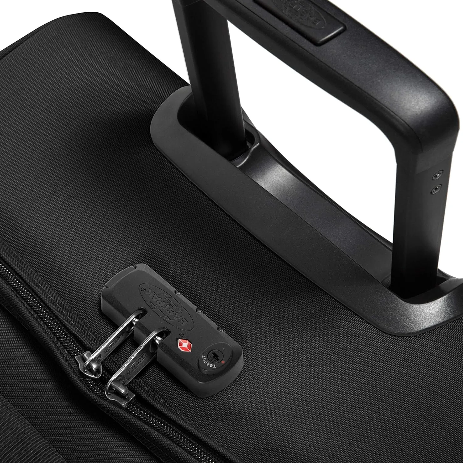 Eastpak Tranverz - Suitcase with Wheels - Rolling Luggage for Travel with TSA Lock, 2 Wheels, 2 Compartments, and Compression Straps - M, Black