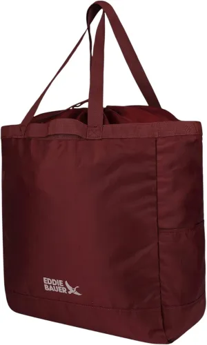Eddie Bauer Stowaway Packable Tote Bag | Lightweight | Compact | Cinch Closure | Ripstop Nylon | 25l Capacity