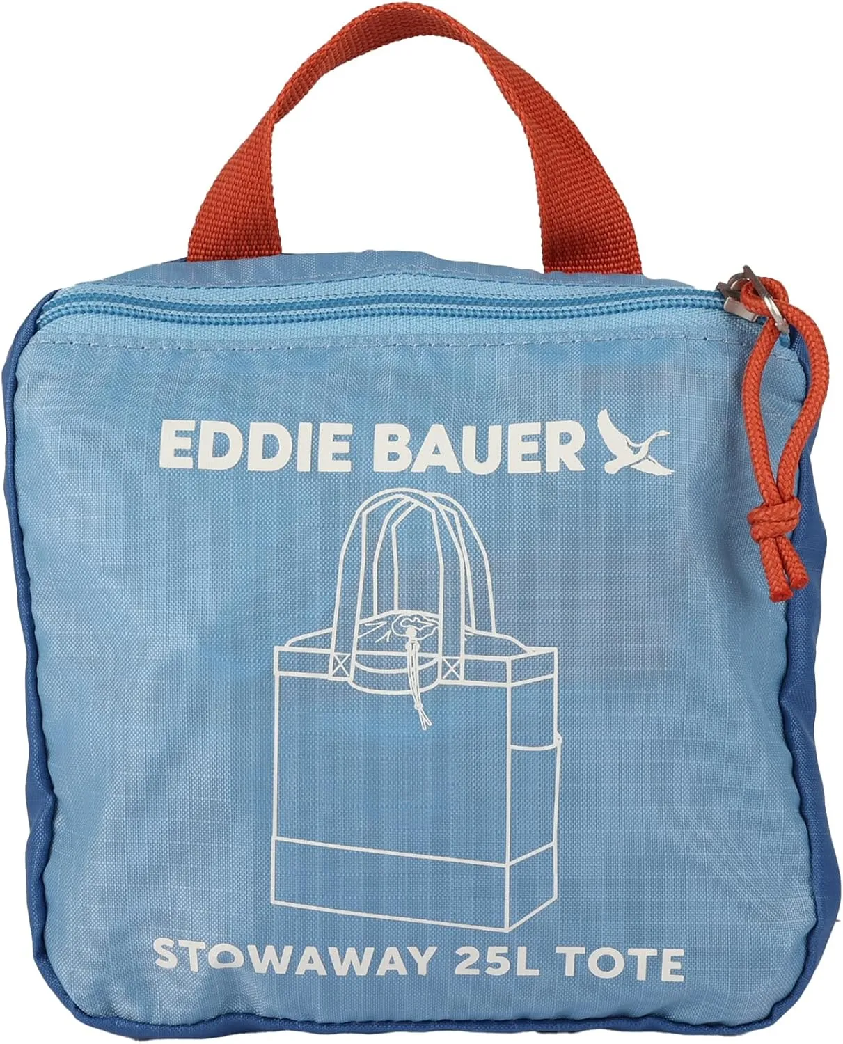 Eddie Bauer Stowaway Packable Tote Bag | Lightweight | Compact | Cinch Closure | Ripstop Nylon | 25l Capacity