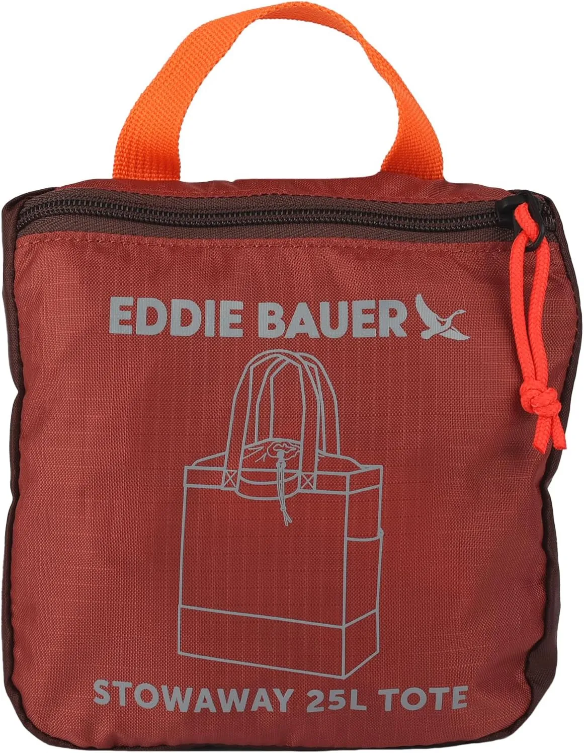 Eddie Bauer Stowaway Packable Tote Bag | Lightweight | Compact | Cinch Closure | Ripstop Nylon | 25l Capacity