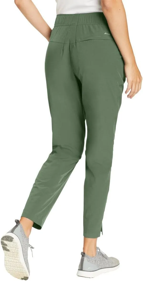 Eddie Bauer Travel Pants Women - Lightweight Elastic Waistband Ankle Pants